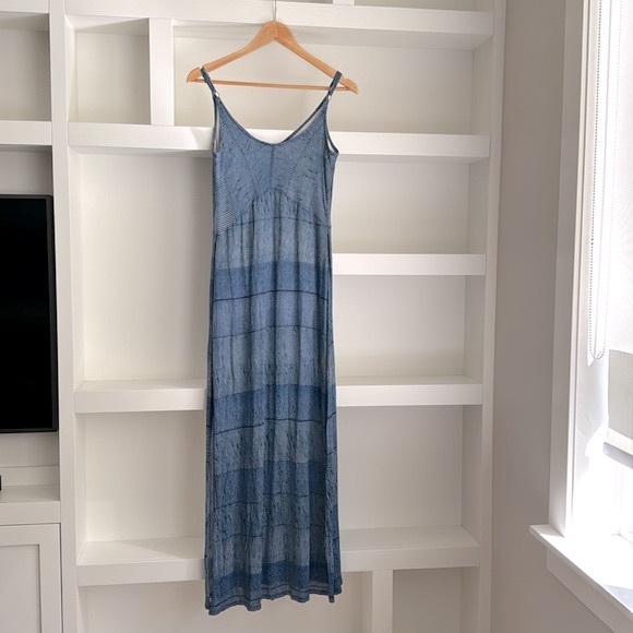 Splendid Blue stripe patterned Maxi dress - Picture 5 of 10